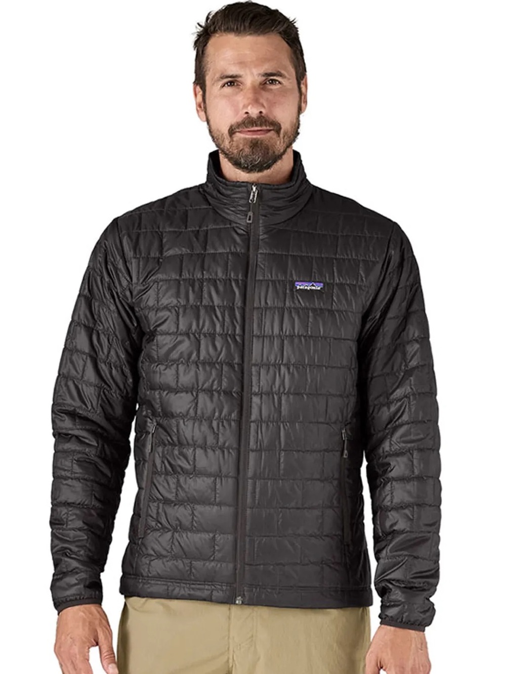 Patagonia Men’s Nano Puff Jacket Black Medium Full Zip Insulated Puffer